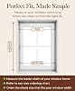 Cortinas Celulares Blackout Sin Cuerdas, Arriba Abajo, Celda de 9/16", Aislamiento Térmico, Persianas de Panel para Ventanas Interiores, Whitecaps 25.5" (Ancho) x 48 (Alto) 5