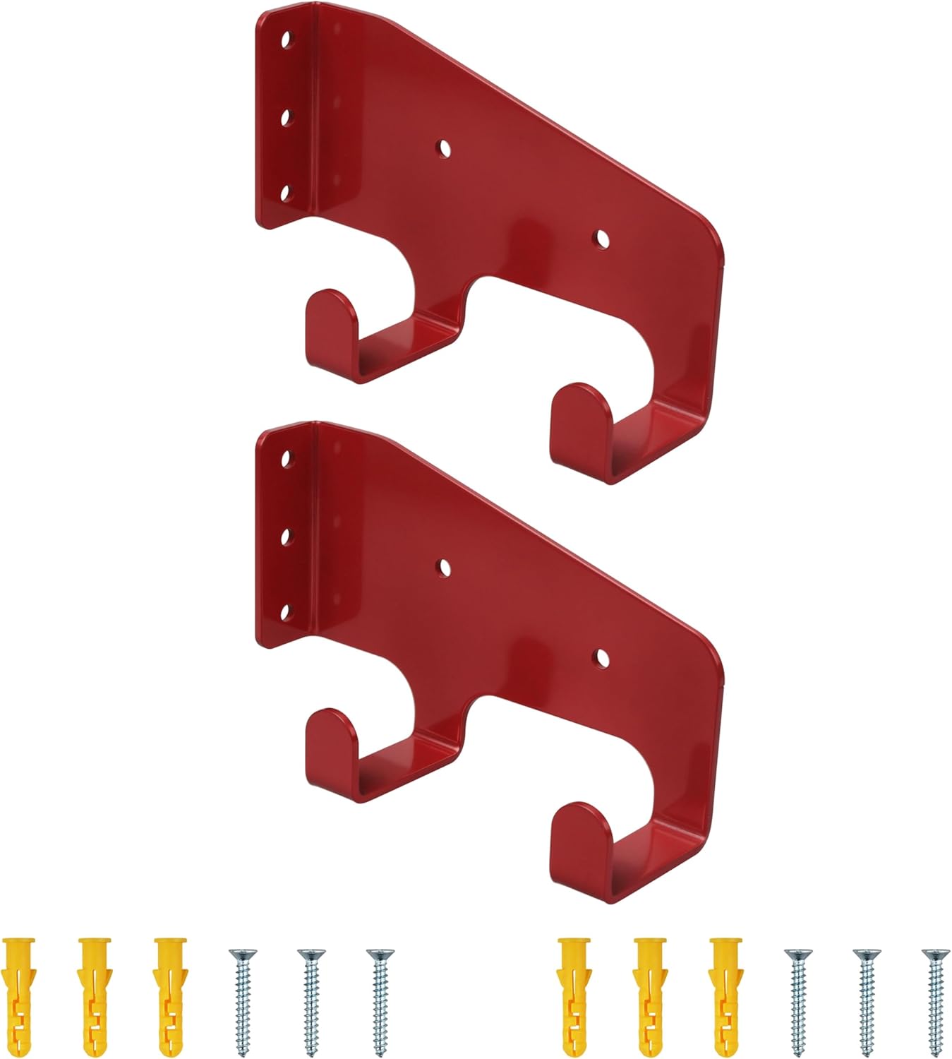 Heavy Duty Wall Mounted Chainsaw Hanger Garage Storage Hook Universal Holder for Chainsaw & Power Equipment Organization 2 Pack
