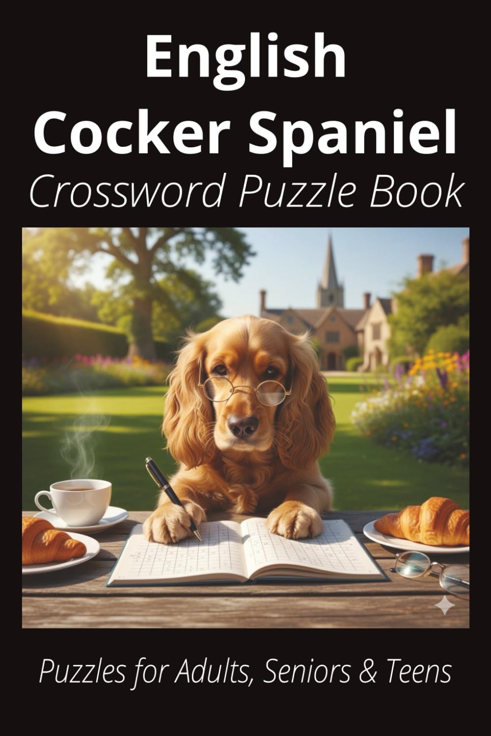 English Cocker Spaniel Crossword Puzzle Book: Crossword Puzzles with Easy-to-Read Print About English Cocker Spaniels, Loyal Companions, Training, Fun ... Pet Lovers, Vacations, and Relaxing Moments