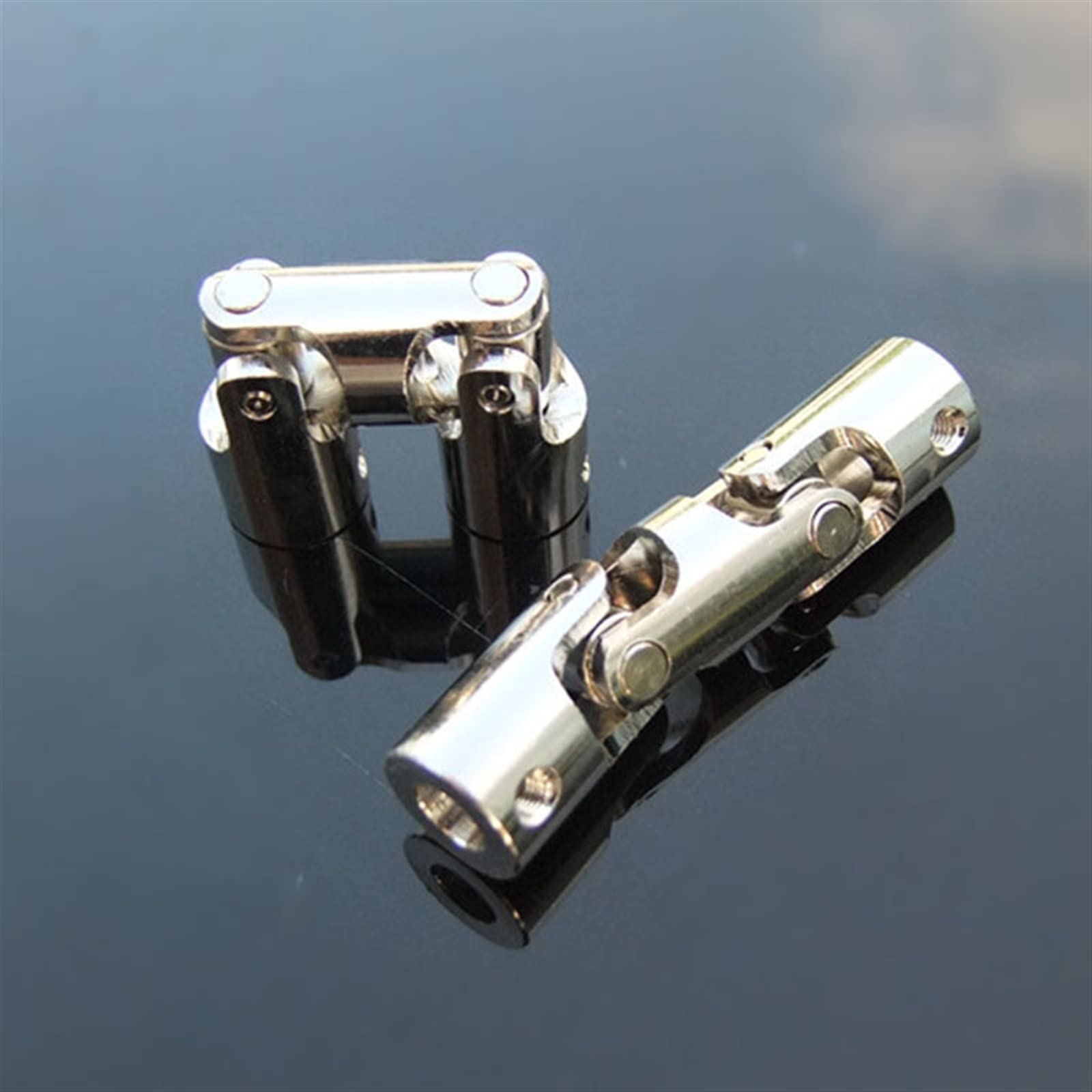 Acoplamiento de junta universal, Acoplamiento de metal universal 10 mm, 12 mm, 15 mm, 20 mm, para barco, coche, eje de transmisión, conector de motor (15 mm-15 mm)
