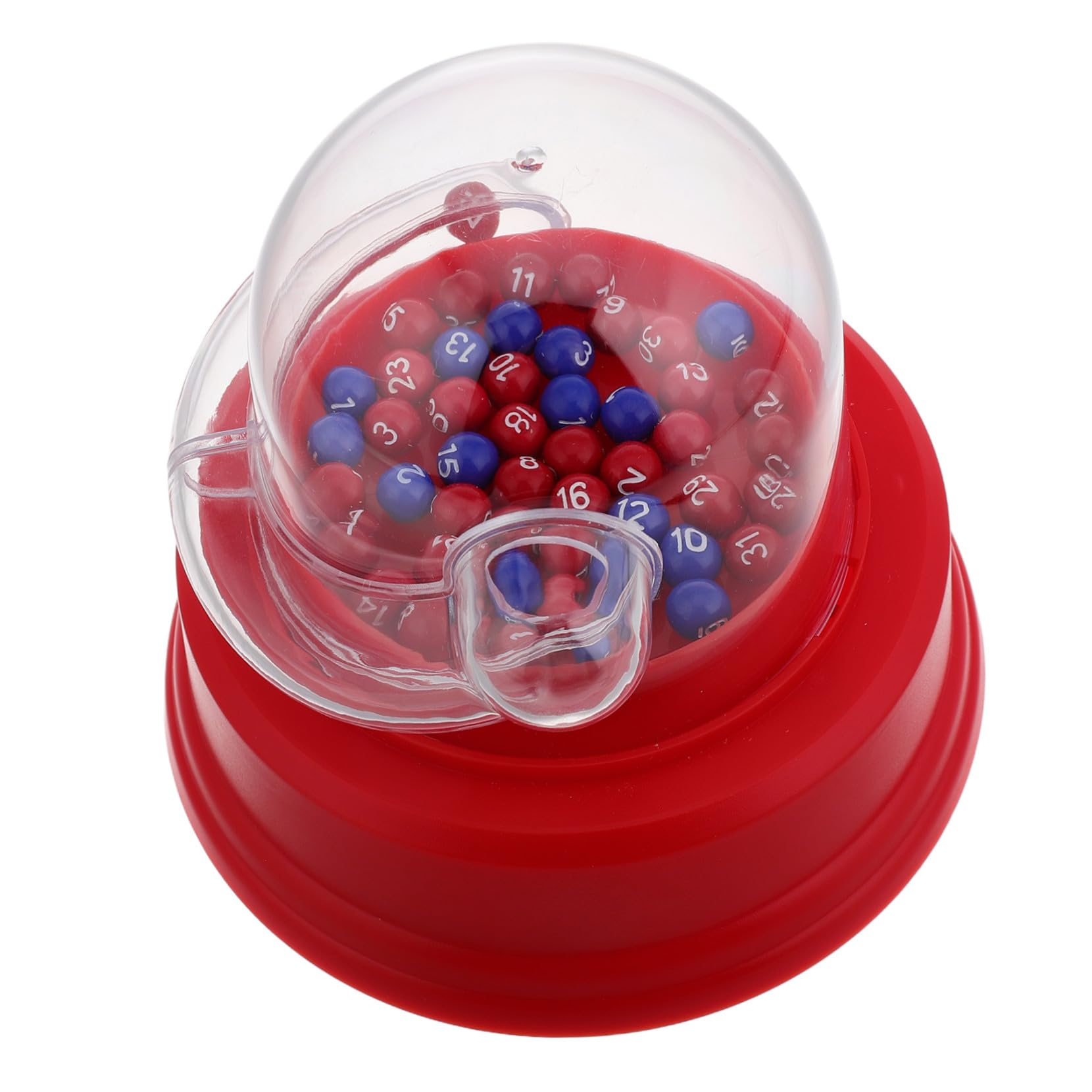 Máquina Eléctrica de Lotería Portátil con Bolas de Burbujas Selector de Números Estable para Familiares y Fiestas