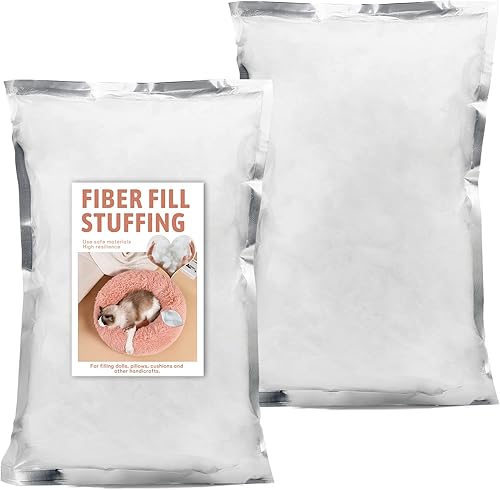 Relleno de fibra de poliéster de 10.58 oz10.6 onzas, fibra de relleno de alta resistencia, relleno de almohada, relleno de fibra para manualidades,