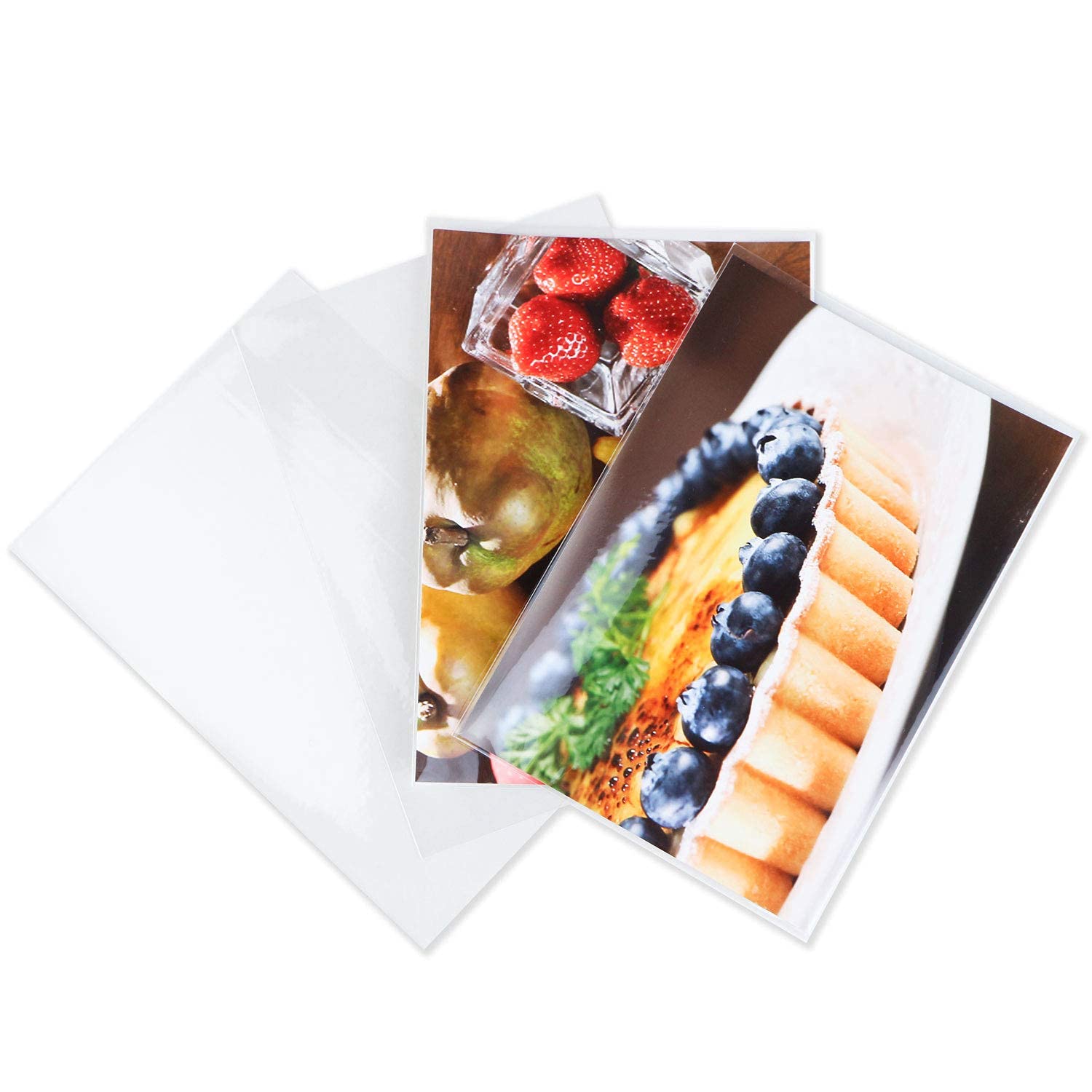 Amazon.co.jp: 写真L判 スリーブ UVカット 40ミクロン厚 91x130mm【50