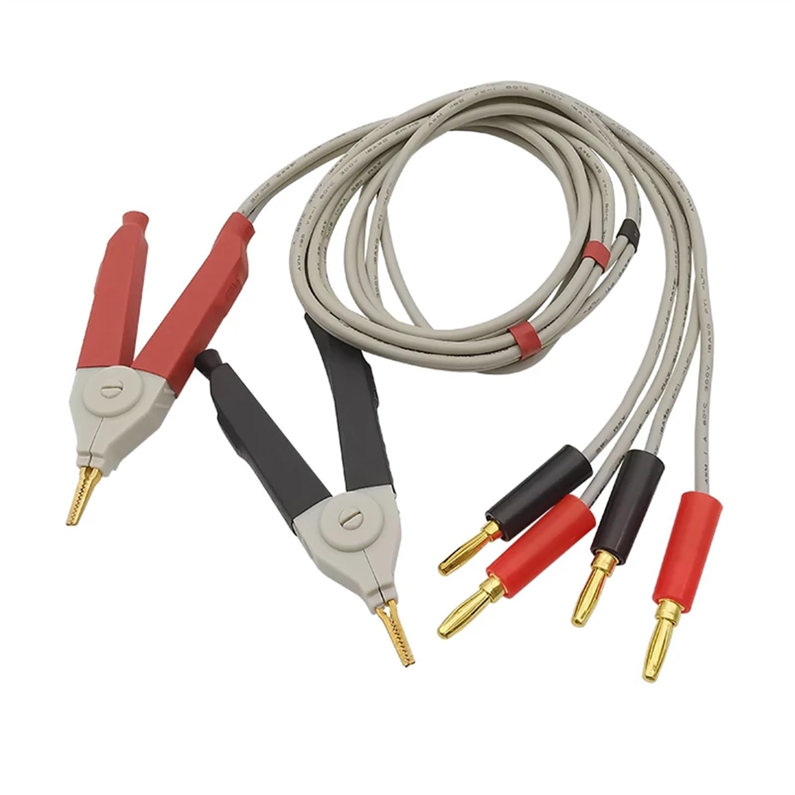 1 para izolowanych wtyczek bananowych 4 mm do miernika przewody testowe przewody zaciskowe zaciski krokodylkowe przewody kabel