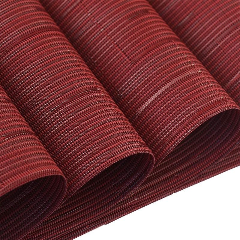Heat Resistant Non-Slip Place Mats Placemats Table Washable Vinyl Woven for Kitchen Dining Room