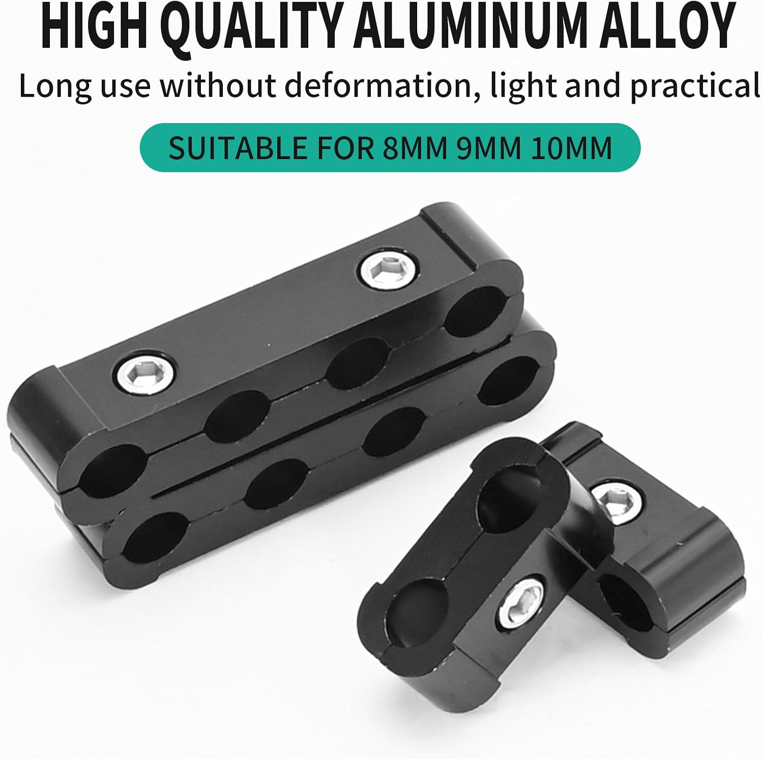 12 Pcs Engine Spark Plug Wire Separator Aluminum Alloy with 4 Pcs Small Wrench, Spark Plug Wire Holder Suitable for 8mm 9mm 10mm Wire
