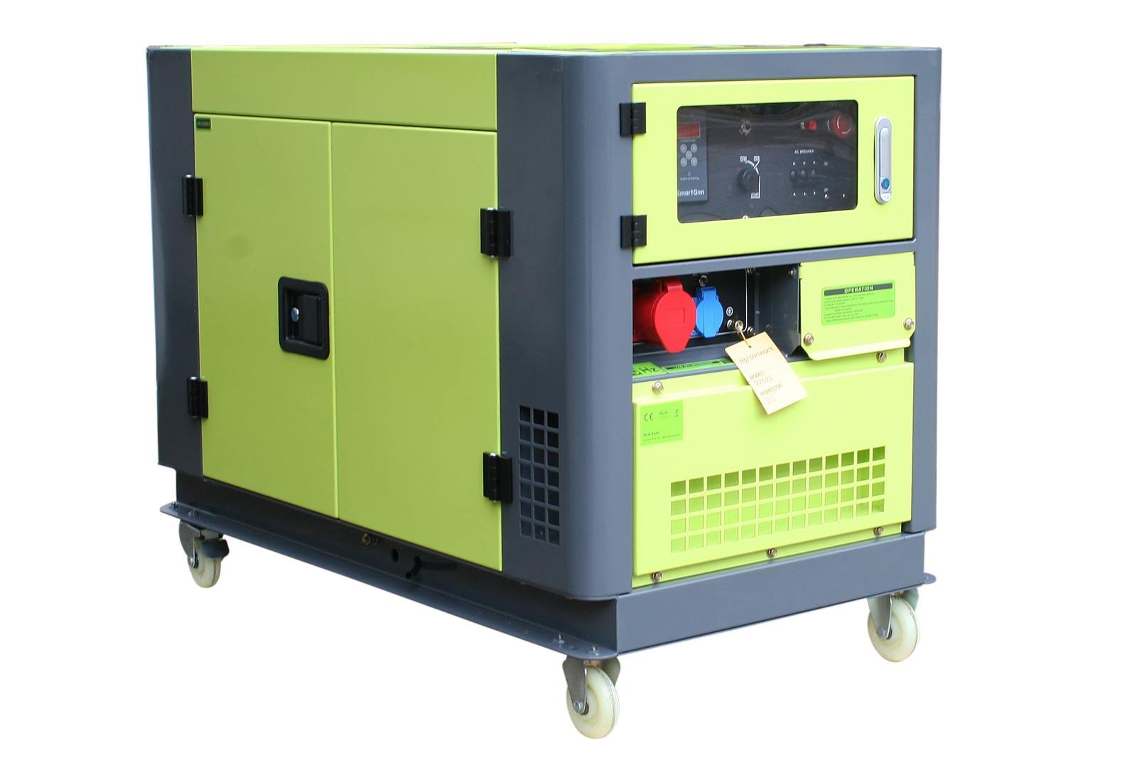 Varan Motors 92693 - Generador eléctrico diésel (silencioso, 10 kVA, 400 V, 230 V, 12 V, refrigerado por Agua)
