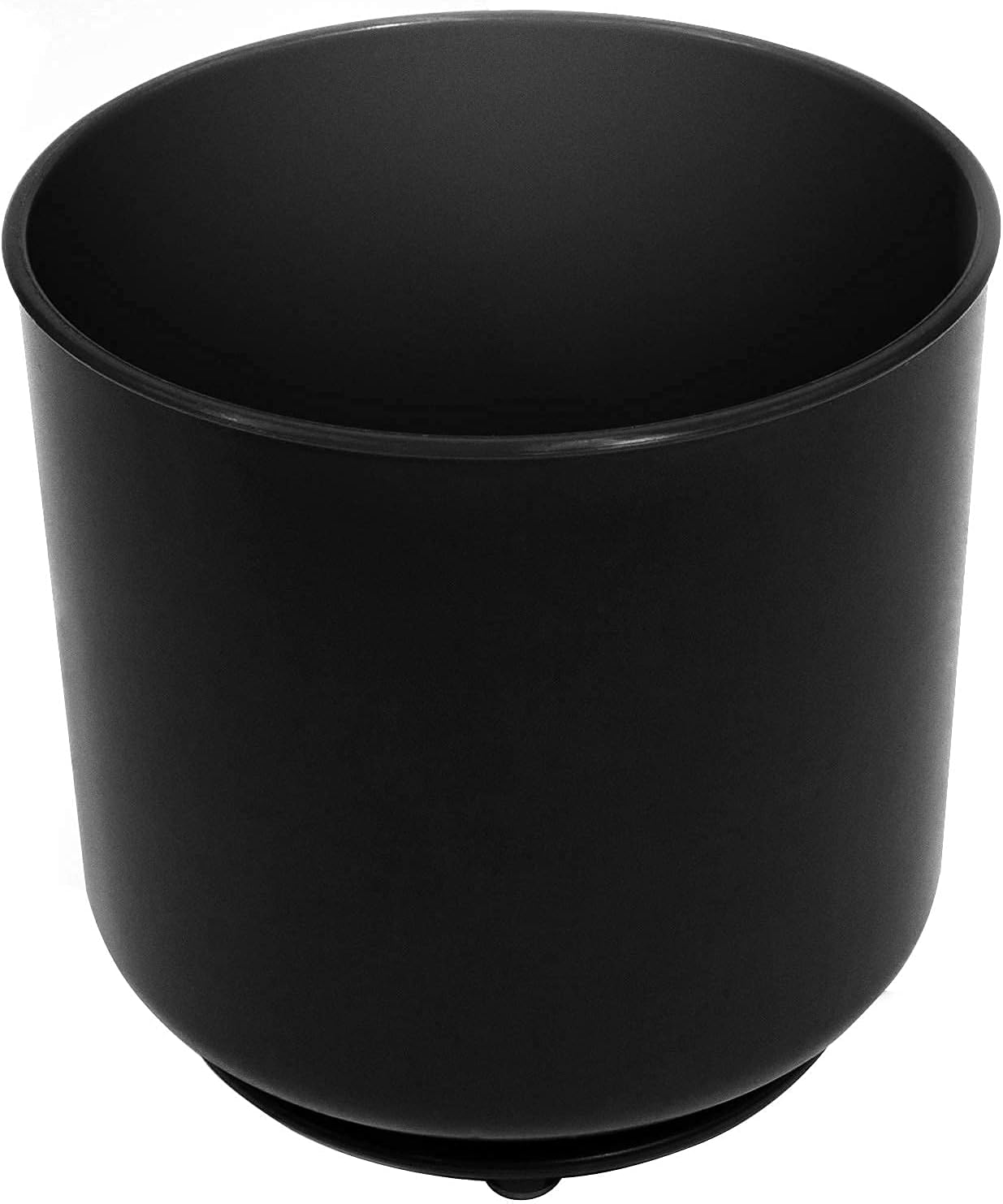 Extra Large and Sturdy Rotating Utensil Holder Caddy with No-Tip Weighted Base, Removable Divider, And Gripped Insert | Rust Proof and Dishwasher Safe by Cooler Kitchen: Black -