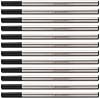 L: 4.3 109mm, 0.5 mm Tip, Compatible Rollerball Pen Refills fit to Waterman Ballpen, German Ink, Compatible with Waterman #S0112670 54095154090 Black 12PCS