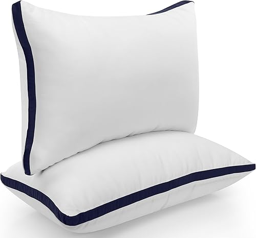 Utopia Bedding Juego de 2 almohadas decorativas con refuerzo, 12 x 20 pulgadas (blanco), para cama y sofá, relleno para sofá