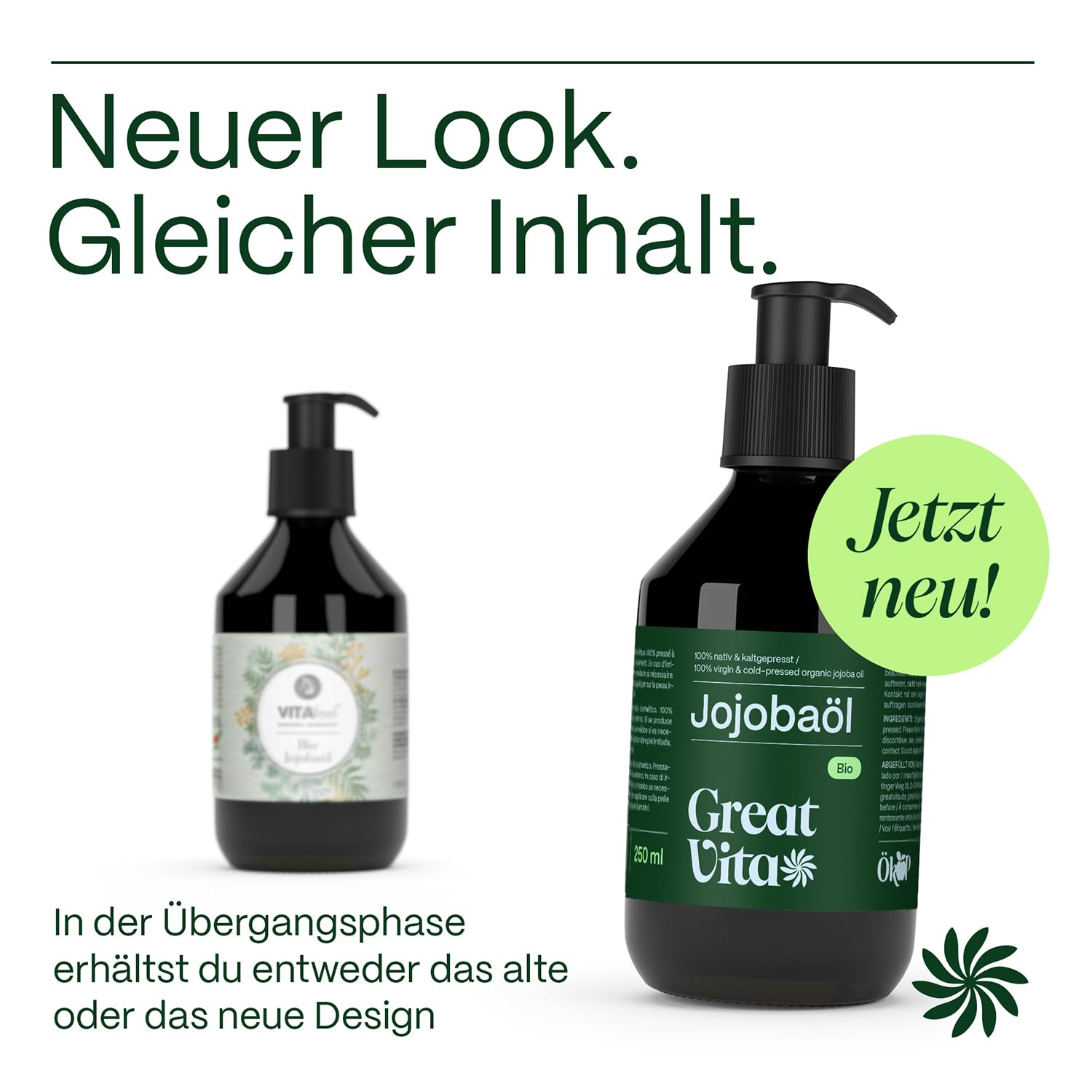 VitaFeel Bio olejek jojoba złoty 6 x 250 ml z pompką | 100% czysty i tłoczony na zimno – pielęgnacja skóry i włosów | olejek nośny do masażu i aromaterapii – sucha skóra głowy