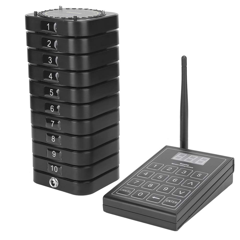 Buy Heayzoki Restaurant Pager System,1 to 10 Meal Puller Queue Wireless