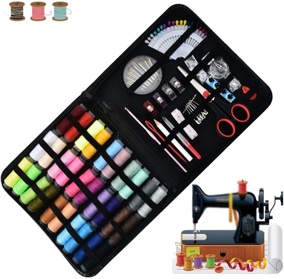 ASWRTYJO Leather Medium Size 30 Color Sewing Kit Home Portable Needlework Tools Needlework Sewing Set