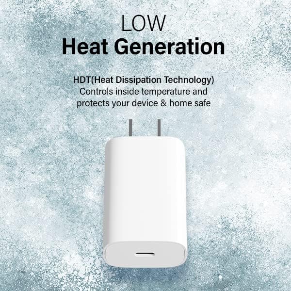 Miniatura 5 de SOLUM 25W USB C Slim Charger Block Lightening Fast Wall Charging Adapter Single Port Plug Compatible con iPhone 16 15 14 13 12, Samsung S25 S24 S23