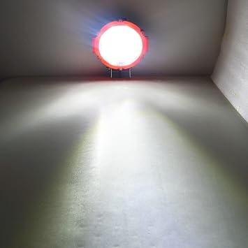 RIGIDON 2x Round LED Work Light, Red 7 Inch 51W LED Bulbs