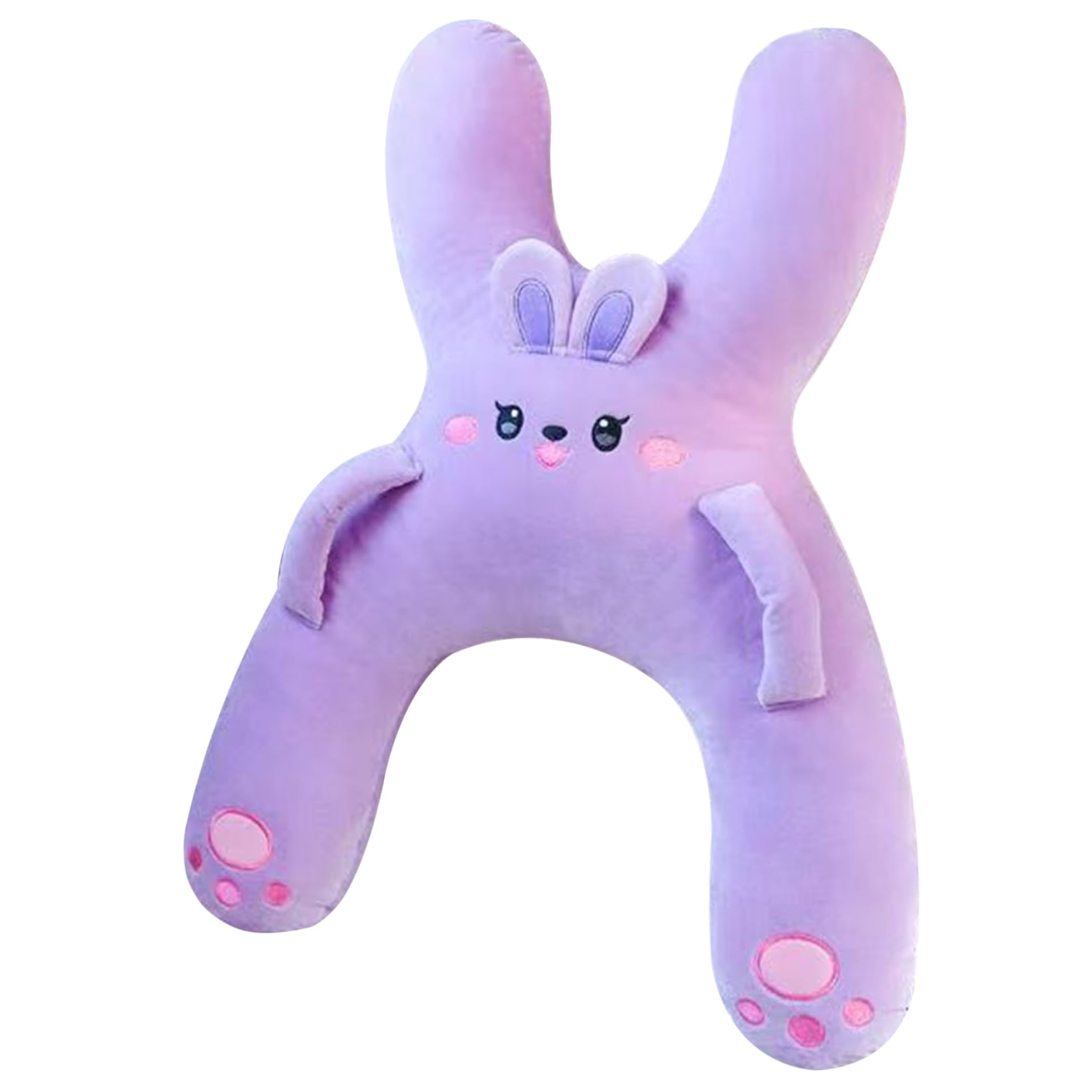 Oreiller de siège de Voiture pour Tout-Petits, Oreiller Voiture pour Enfants en Forme H, Support tête réglable pour Enfants avec poignée, Lavable en Machine pour Un Meilleur Sommeil, Violet