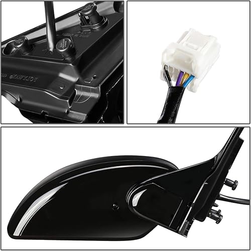 Miniatura 4 de DNA Motoring OEM-MR-IN1321125 Espejo retrovisor derecho derecho con vidrio calentado compatible con Infiniti G 35 Sedan 07-08