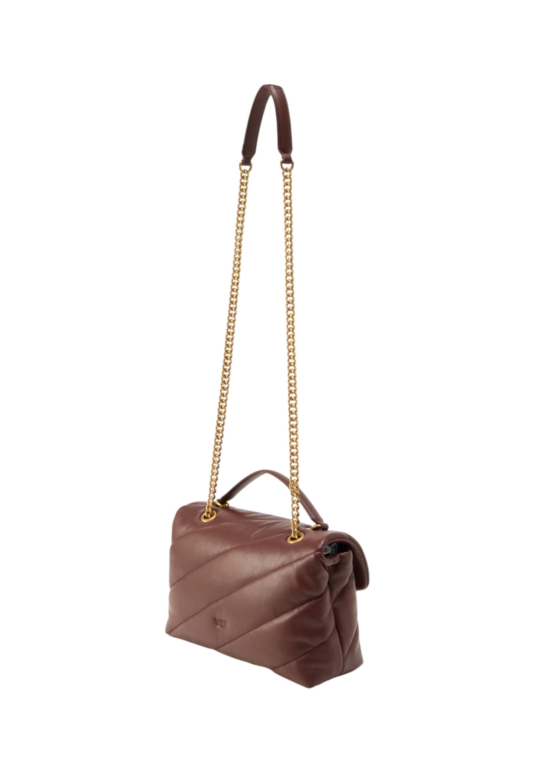 Pinko Love Bag Puff Maxi Quilt Burgundy Wine