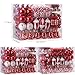 Sea Team 155-Pack Assorted Shatterproof Christmas Ball Ornaments Set Decorative Baubles Pendants with Reusable Hand-held Gift Package for Xmas Tree (Red)