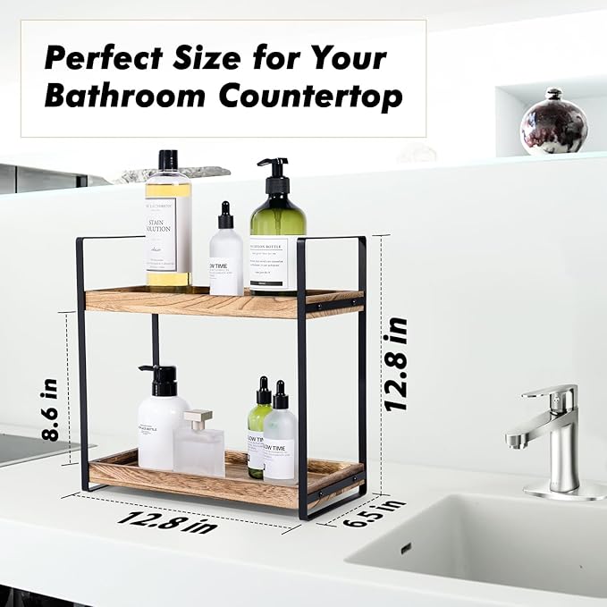 Organizador de Baño Giftacity 2 Niveles, Estante para Encimera miniatura 3