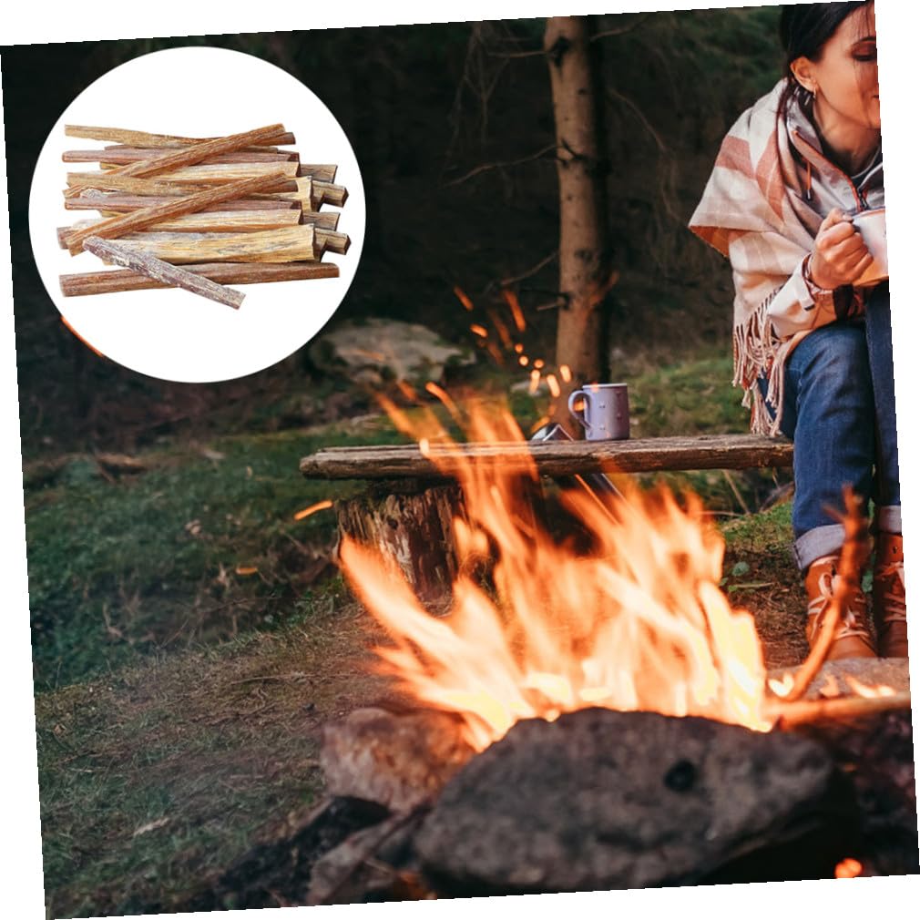 Hemobllo 3 Pièces Bâtons Secs pour Allumage de Extérieur Outils de Camping Pratiques Portables pour Barbecue Survie Allume Naturel Boîte pour Randonnée Plein Air