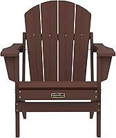 Vista 231 de SERWALL - Silla plegable Adirondack para patio, jardín, exterior, resistente a la intemperie, sillas para hoguera, color naranja