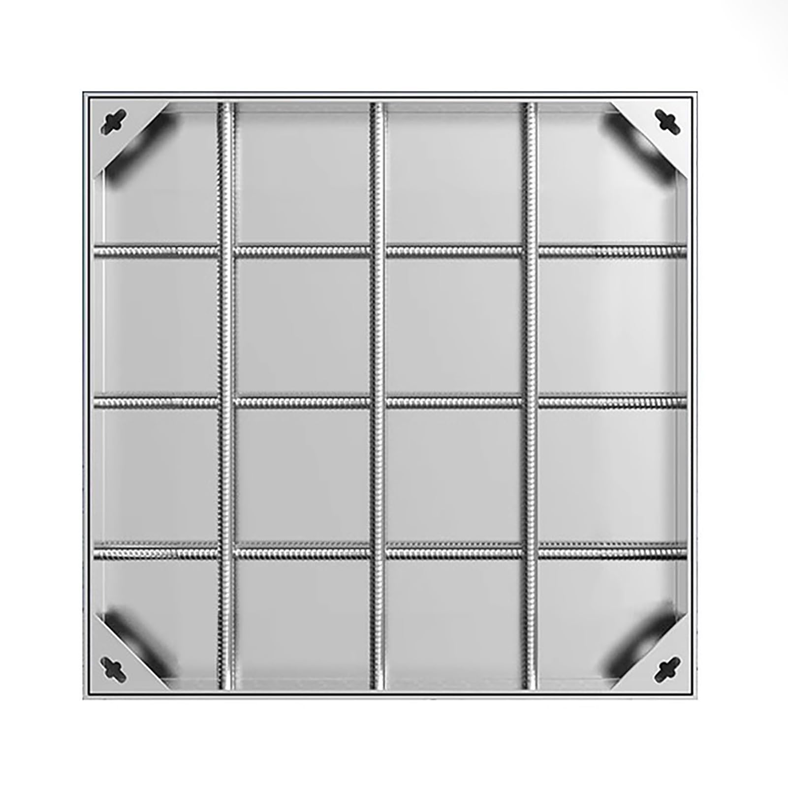Couvercle de trou d'égout invisible encastré pour regard de drainage extérieur