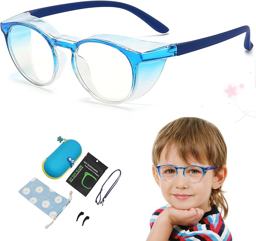 Amazon.co.jp: [GOKEI] 花粉防止メガネ 子供用 花粉症 メガネ 3-14歳