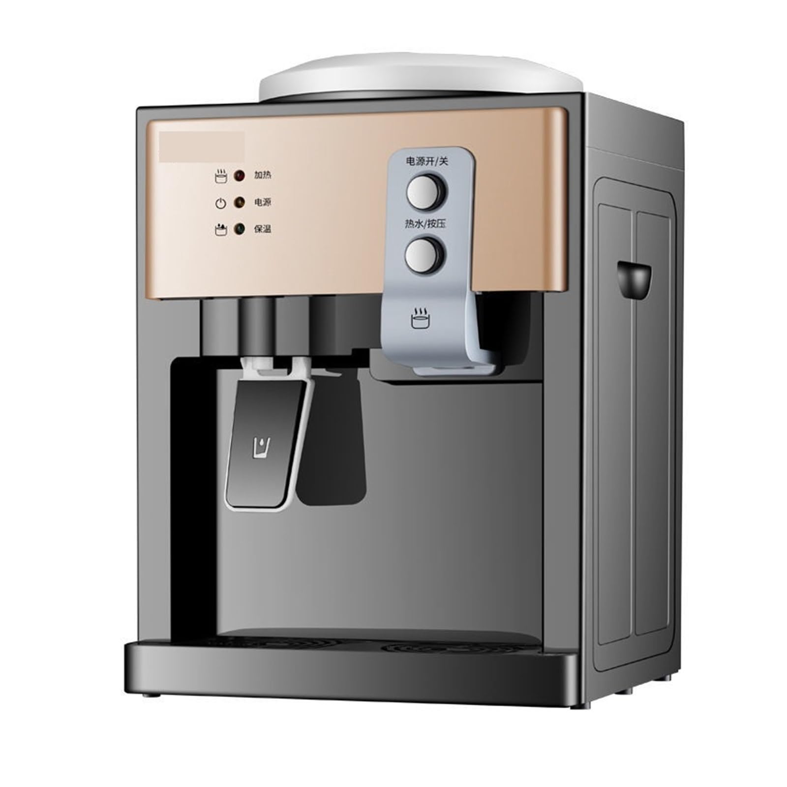 Distributore d'acqua Piccolo desktop Mini casa Nuovo dormitorio automatico caldo e freddo con erogatore d'acqua for scaldabagno a secchio(A Warm-Hot)