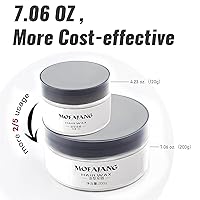 Vista 4 de Pomadas de cera de color blanco para el cabello, 7.06 onzas, material de cera natural para colorear el cabello, desechable, arcillas cenizas