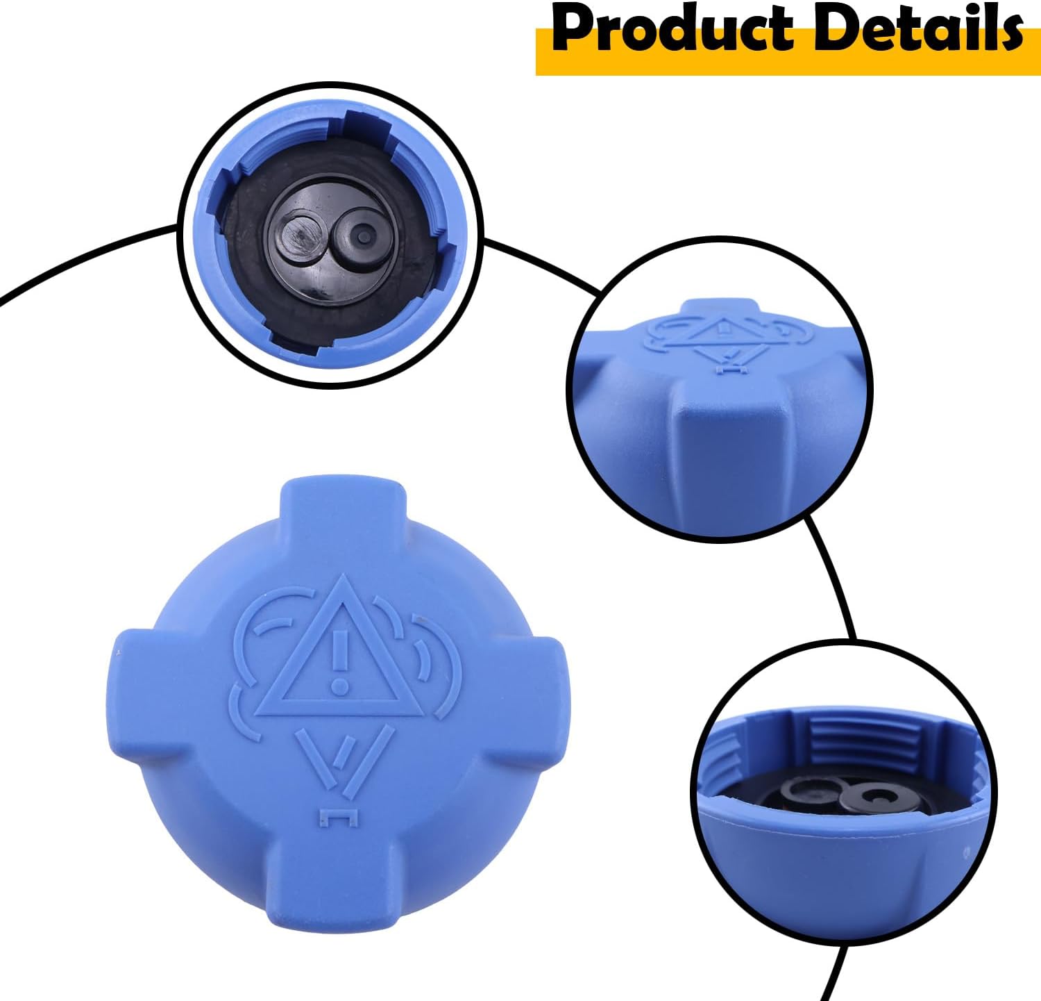 996-106-447-04 Coolant Expansion Tank Cap Compatible with Porsche 718 Boxster S 911 Carrera 4 S 4S Turbo, Replaces 99610644704