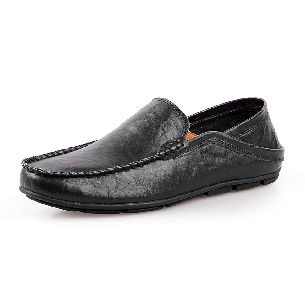 rismart Hombre Conducción Ponerse Comodidad Cuero Mocasines Zapatos