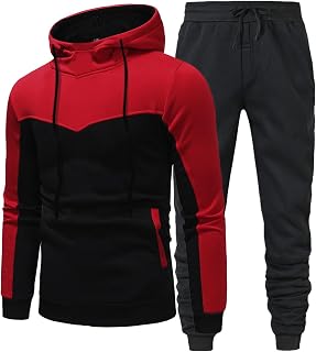 BGFIPAJG Tracksuit Mens Full Set Tracksuit Mens Full Set 2023 Mens Casual Sports Suit Hooded Cardigan Trousers Plus Size Loose Two Piece Set Unisex Track Suit Set
