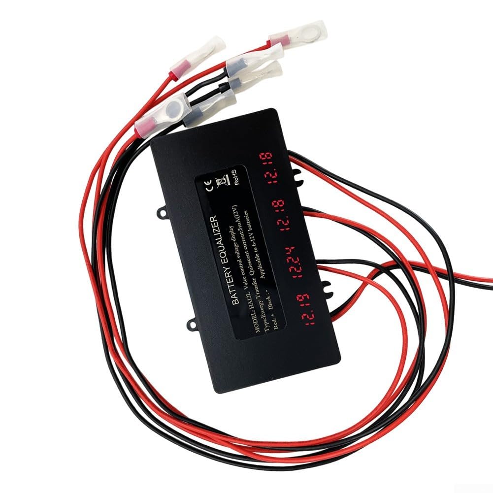 Equalizzatore attivo HA12L 48V con display di monitoraggio della tensione in tempo reale, caratteristiche di protezione robuste, classificazione IP67 per ambienti difficili