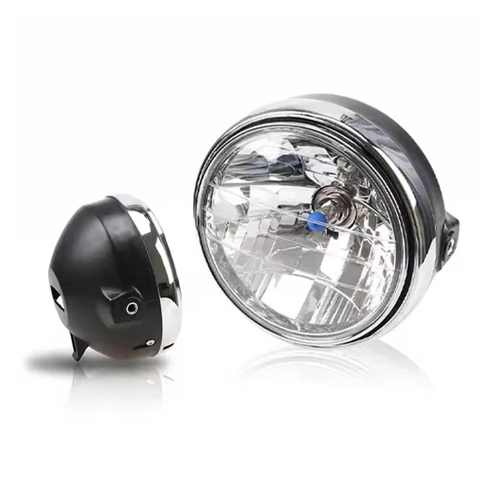 Motociclo Faro Per CB400 CB900 CB1300 Per Hornet 7" Pollici H4 LED Moto Faro Rotondo Faro Per Moto A LED 1 Pezzo(Bianco)