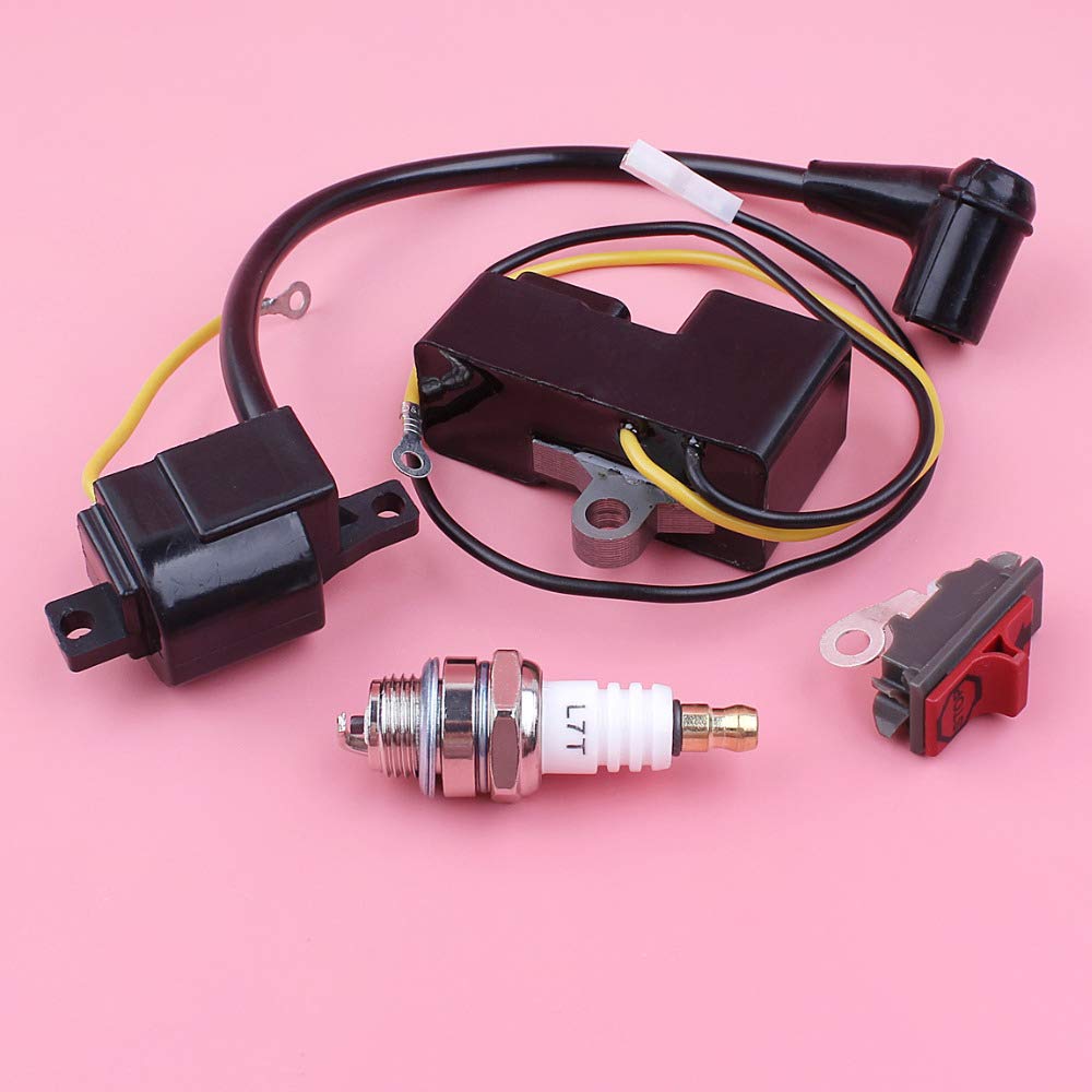 JOBOUND Set modulo Bobina di accensione for Husqvarna 61 162 266 for Pezzo di Ricambio for Motosega Jonsered 630 670 Bobina di accensione del Tosaerba