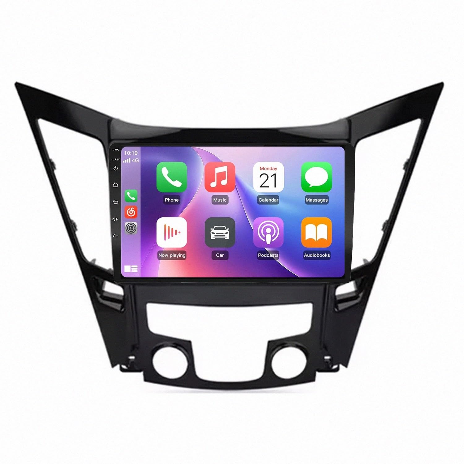 System Audio Dla Apple Carplay I Android Auto dla Hyundai I30 2017 2018 2019 Przenośny Ekran Dotykowy Apple Carplay, Nawigacja Gps/Sterowanie Głosowe/Mirror, 4 Rdzeń 1G+32G