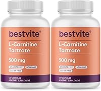 Vista 8 de BESTVITE Tartrato de L-carnitina 500 mg por cápsula (120 cápsulas) - Sin estearatos - Sin OMG - Sin gluten - Apoya la salud del corazón