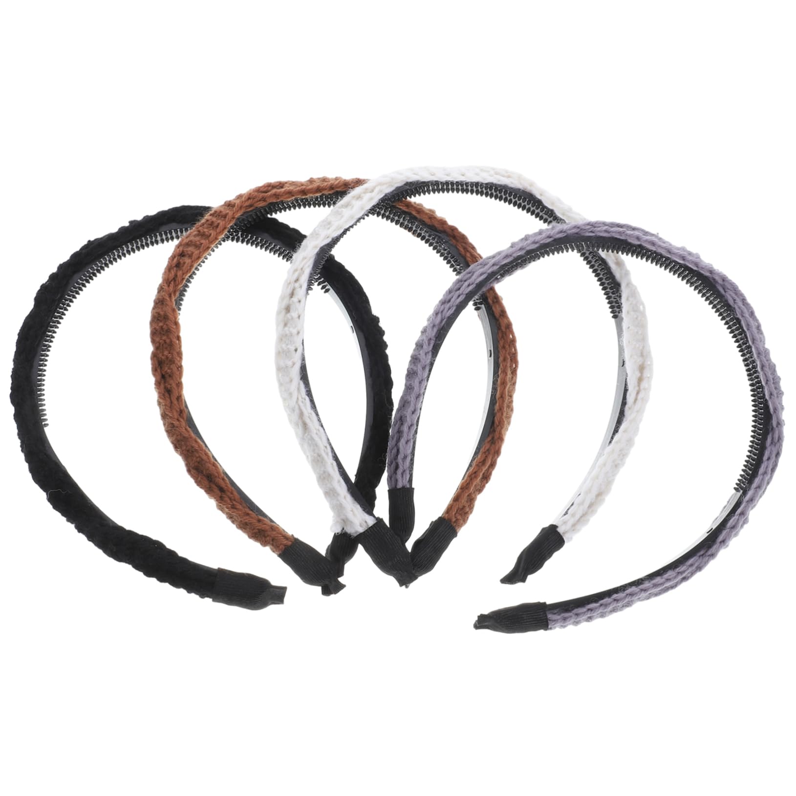 FRCOLOR 12pezzi Fascia Intrecciata Per Donne Di Cerchietti Eleganti Neutri Accessori Moda Per Acconciature Leggera e Antiscivolo Perfetta Per Ogni Occasione