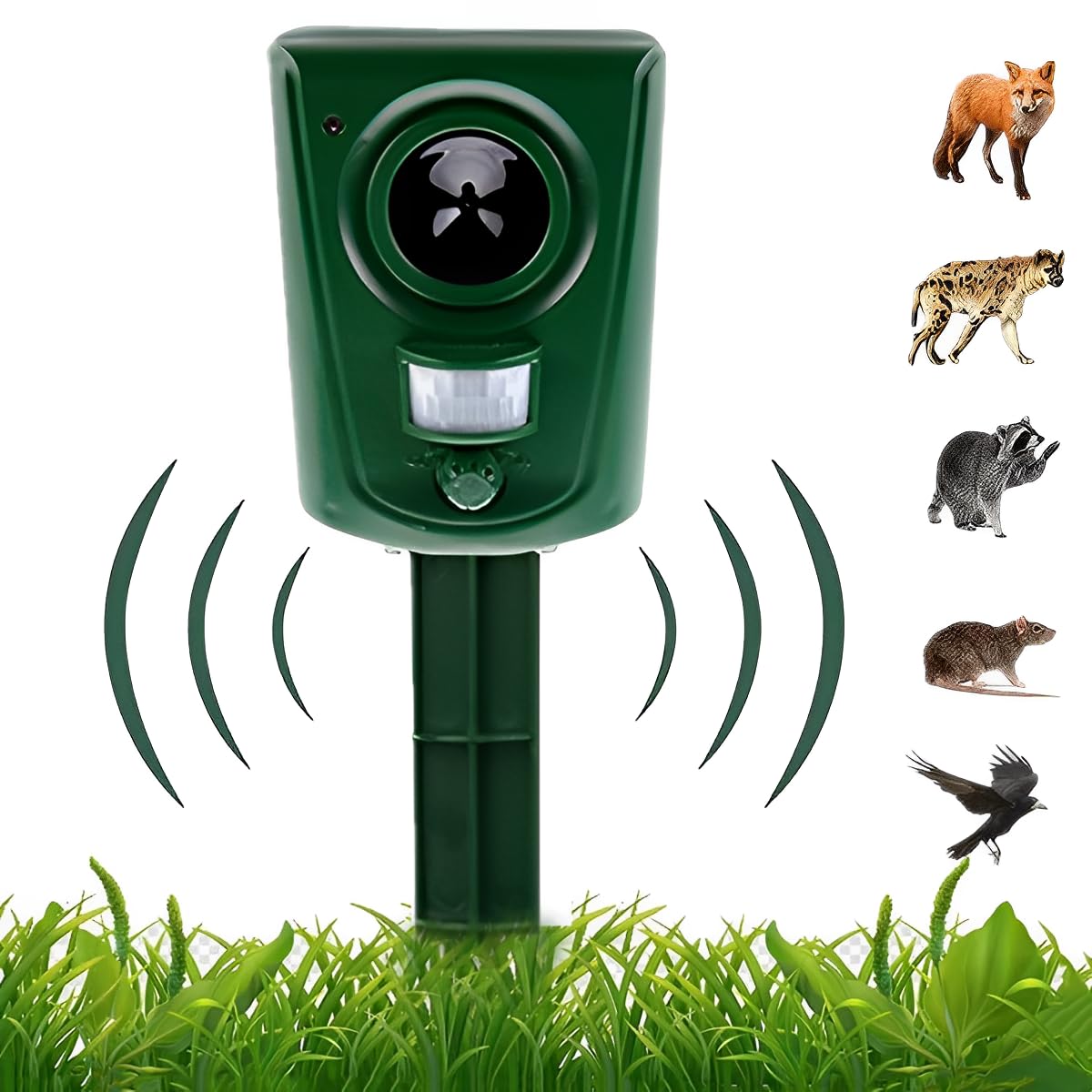 Ultrasonic Cat Deterrent Battery Operated Motion Sensor for Garden Yard