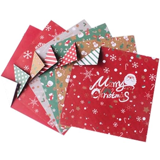 400 Sheets Christmas Origami Paper