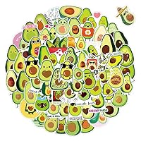 Avocado Stickers,100PCS Smiling Happy Avocados Graffiti Vinyl Waterproof Decals for Water Bottles Computer Bicycle Skateboard Luggage Phone Pad Laptop Kids Teens Stickers Pack