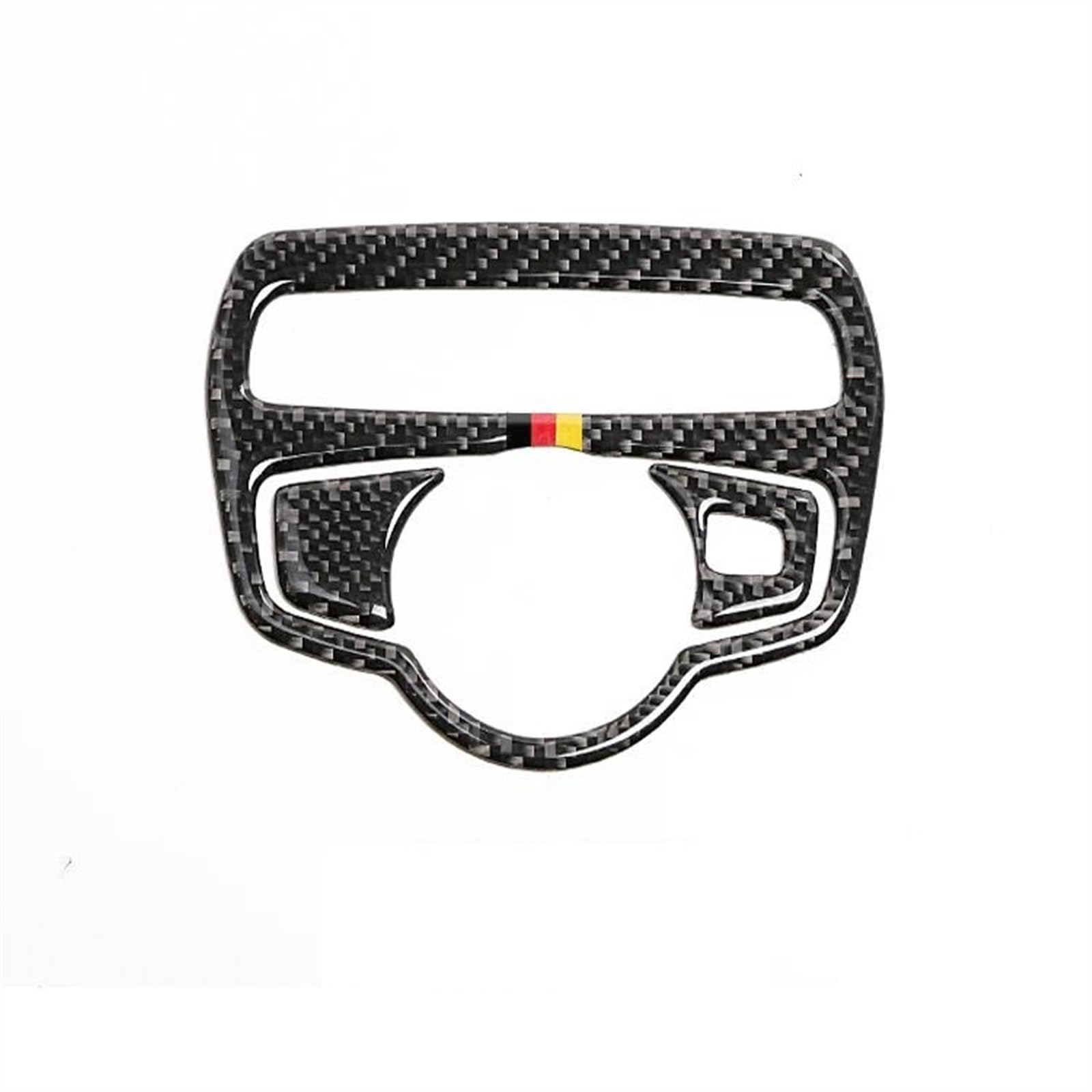 Carbon Fiber Headlight Switch Knob Trim Frame Sticker Car Interior Accessorie for W205 C180 C200 C300 C Class 2017 Decorative(Style1)