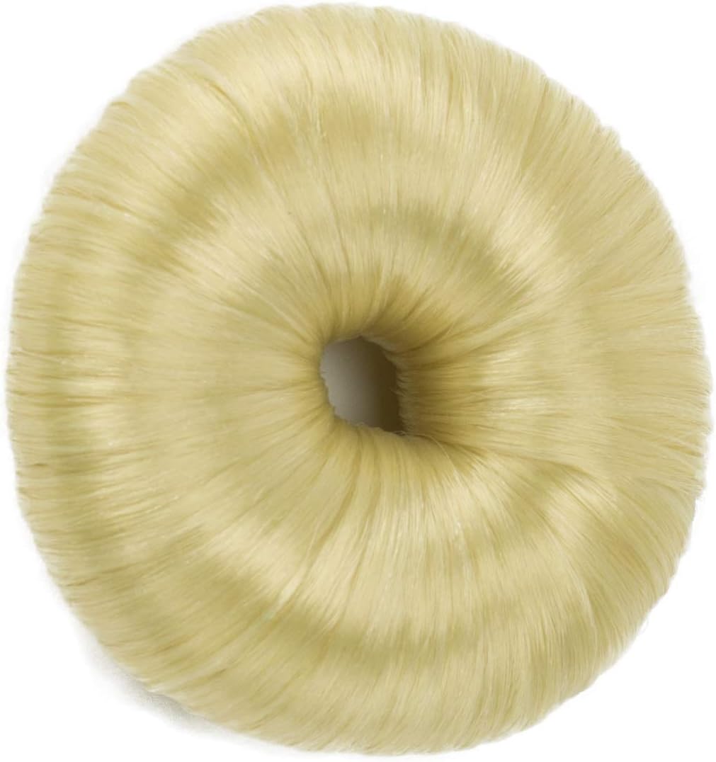 CAISHA Hair Donut Up Do Hair Ring Hairstyler Bun Maker Bridal Hairpiece Hair Styling Tool Blond DK1