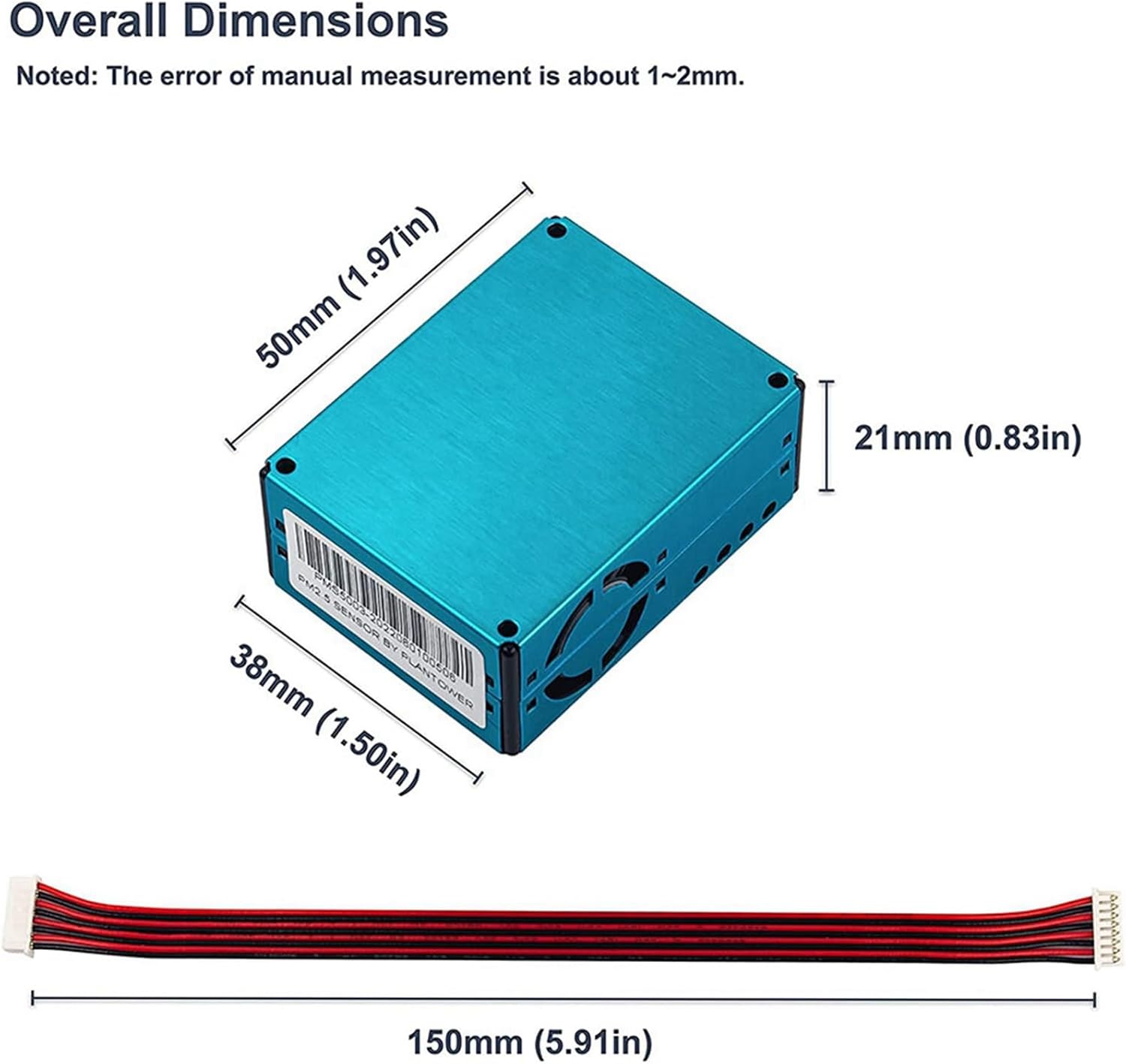 2X PMS5003 PM2.5 PM10 Quality Detection Sensor Digital Particle Concentration -Sensor Dust Sensor Monitor Module