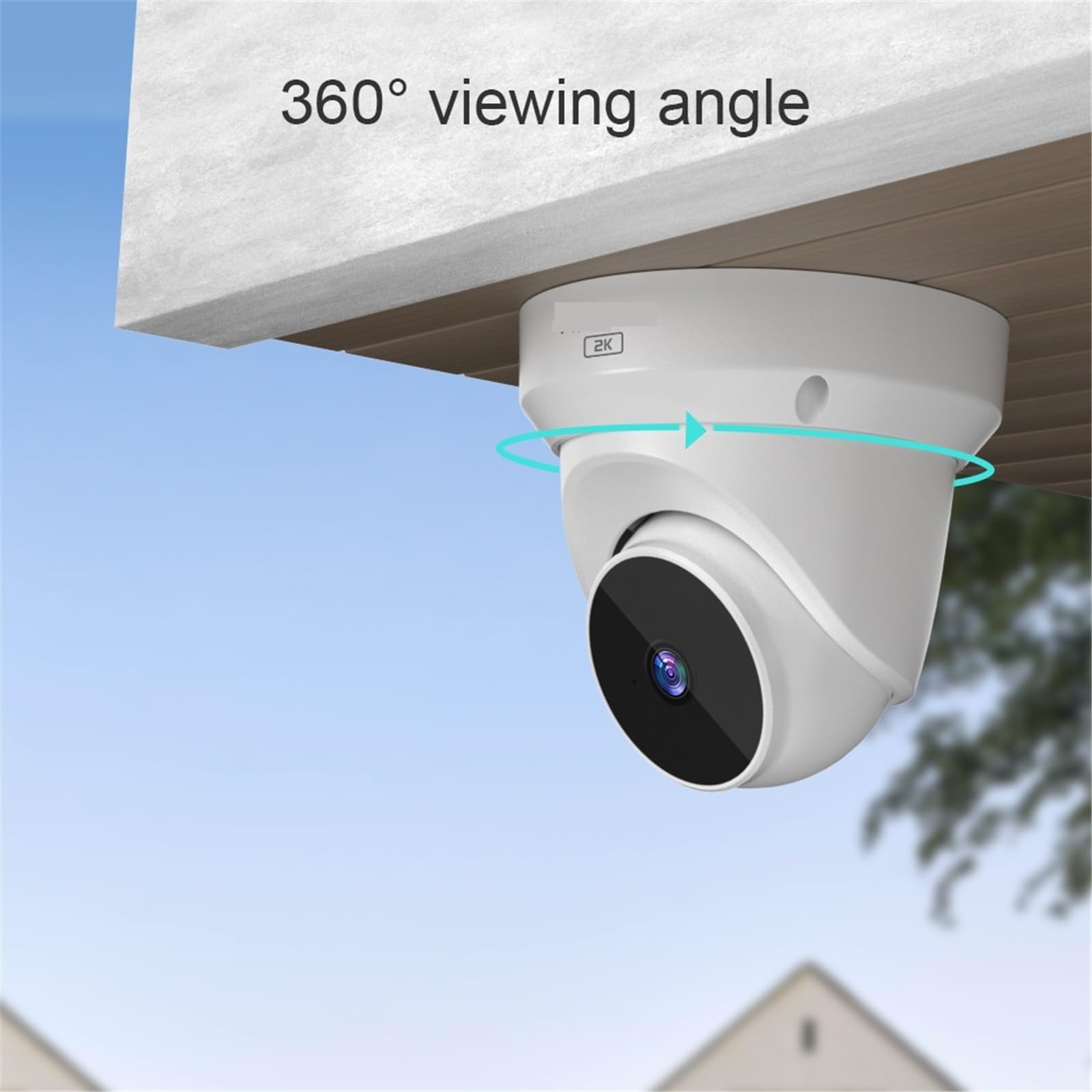 Kamera bezpieczeństwa, Kamera CCTV 2MP HD 2.4G WiFi do użytku wewnętrznego z noktowizorem, dwukierunkowym dźwiękiem, detekcją osób i automatycznym śledzeniem