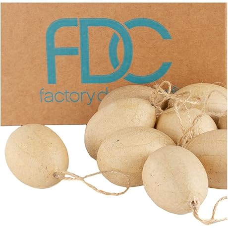 Pack of 36 Cardboard Easter Eggs Fillable by Factory Direct Craft