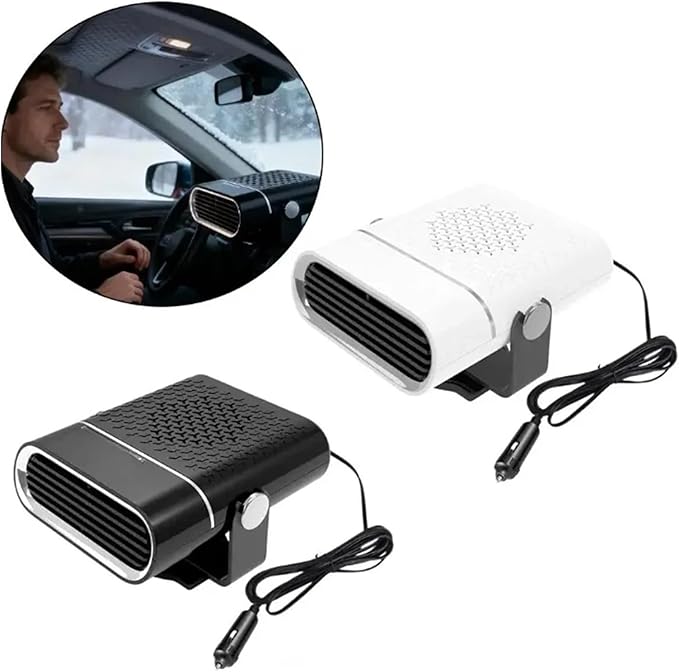 Calefactor Eléctrico Portátil 12V con Ventilador y Función Desempañador miniatura 3