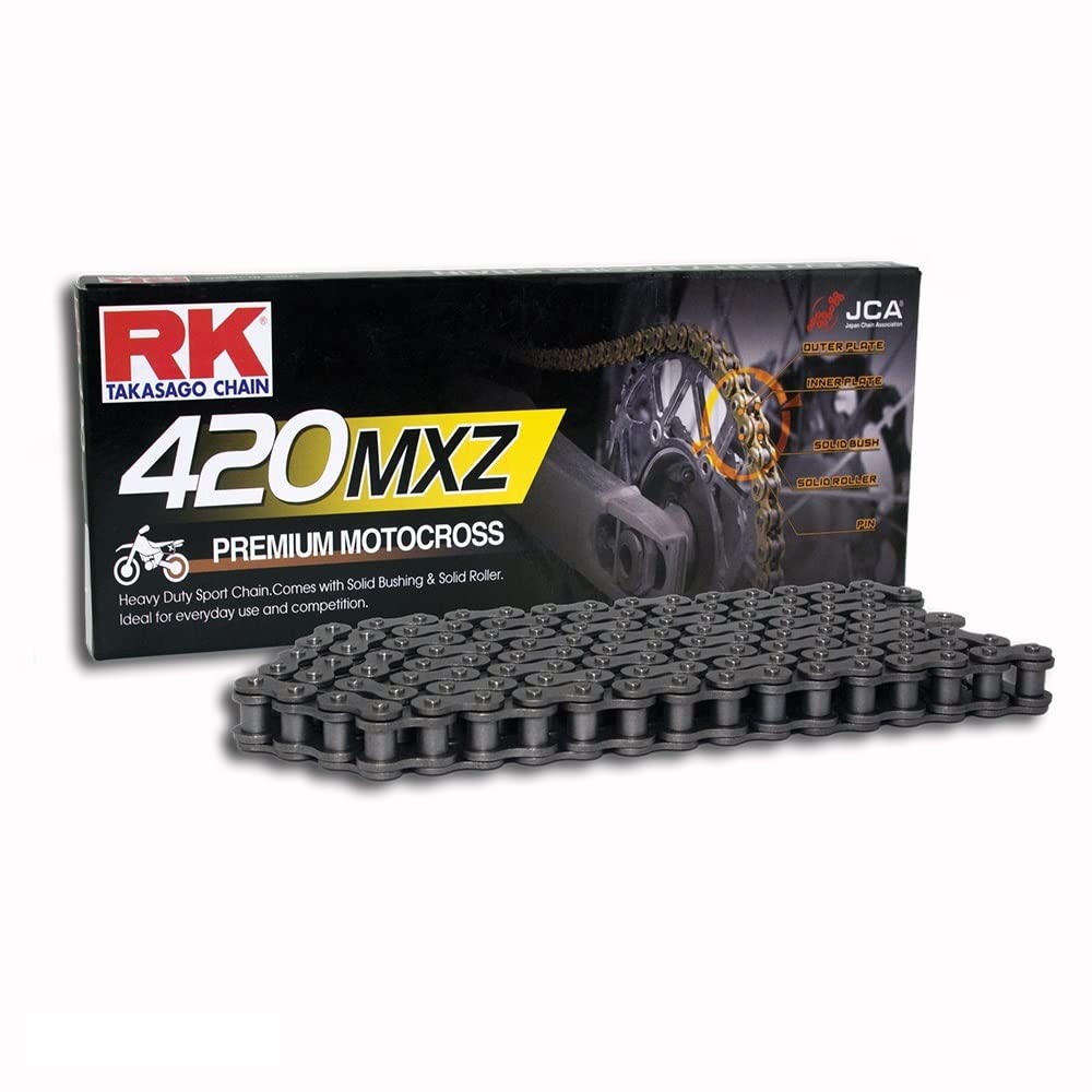 Kettensatz geeignet für Suzuki RV 50 73-81 Kette RK 420 MXZ 124 offen 15/38
