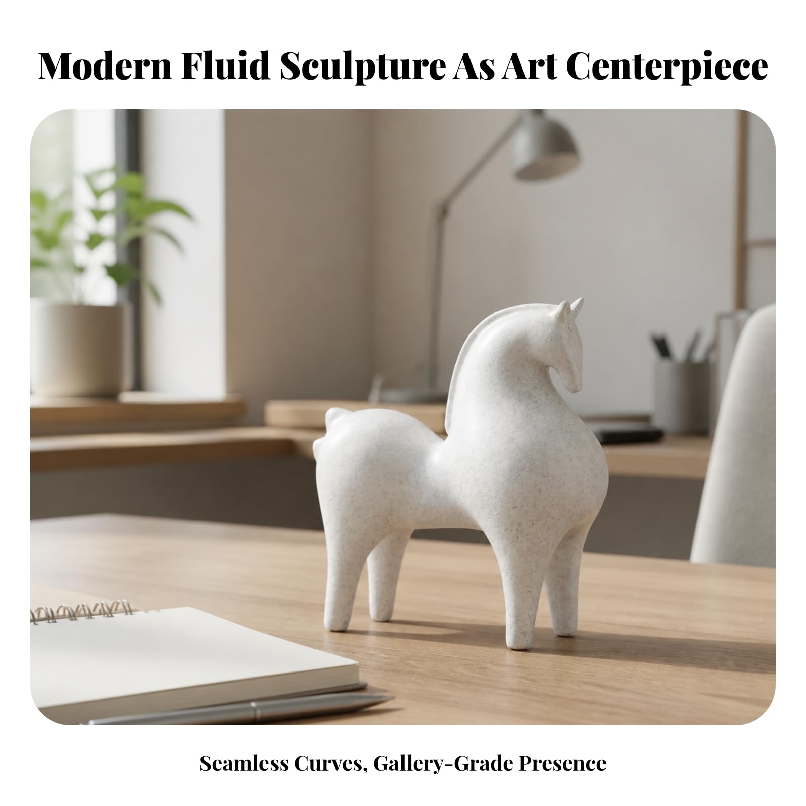 Estatua | Abstracto, Figura, Morno, para Estantería, Recibidor, Oficina, L